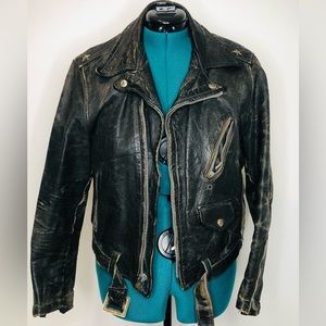Vintage MENS Leather Motorcycle Jacket